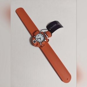 Kendall & James Childs Character/ Orange Fish/Slap Bracelet Watch